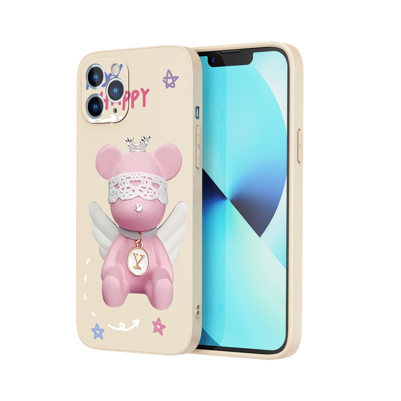 Ốp lưng iphone Ốp điện thoại SUNTAIHO silicon mềm họa tiết búp bê cho iPhone 13 12 11 pro max x xr xs max 7 8 plus 12mini 13mini