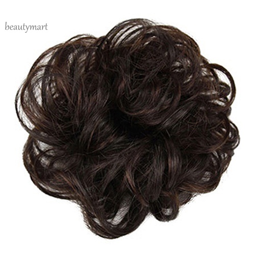 Búi tóc giả xoăn gợn sóng kiểu dáng thời trang cho nữ