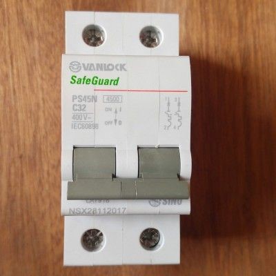 CB (Cầu Dao) tép 2P 32A  Sino Hàng Chính Hãng.