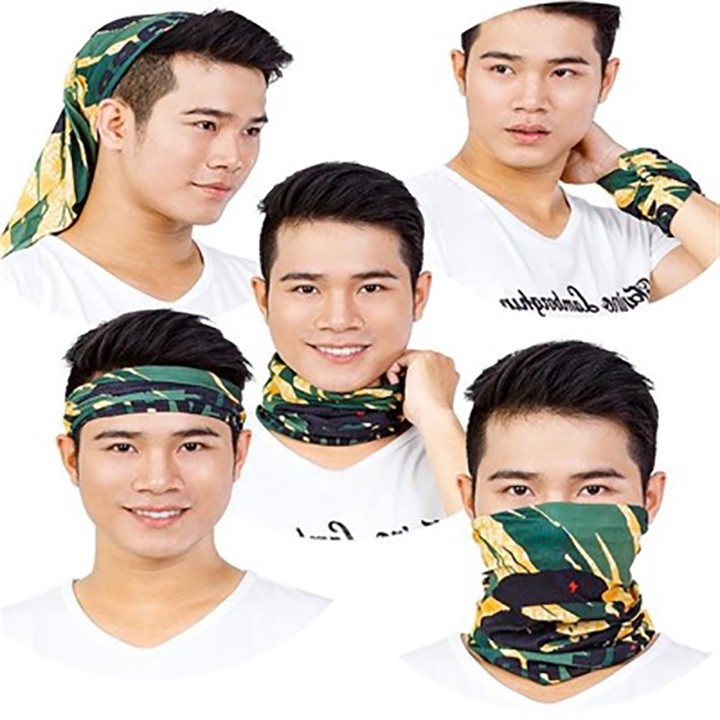 [ Giá Rẻ ] Khăn Phượt đa năng Việt Nam HEAD GEAR ( Bộ 10 cái )