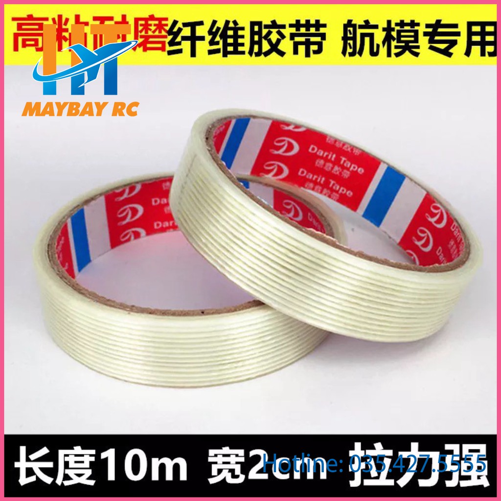 Băng dính sợi thủy tinh loại 2cm x20