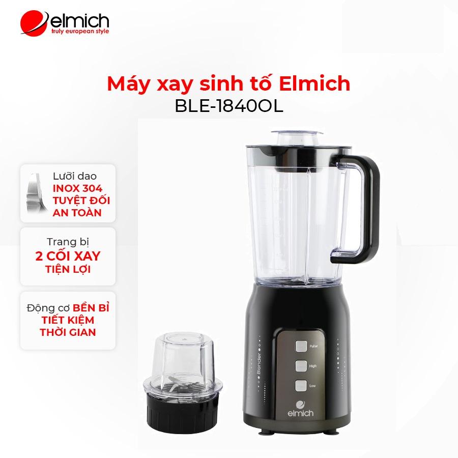 [Mã ELMICH12 giảm 5% đơn 500K] Máy xay sinh tố cao cấp Elmich BLE-1840 (chính hãng ) BH 24 tháng