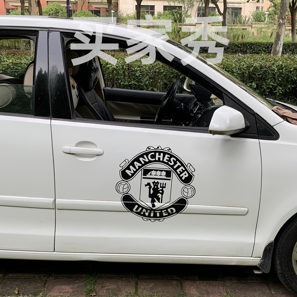Sticker Dán Kính Chắn Gió Xe Hơi Hình Quả Bóng Manchester United 40-60CM