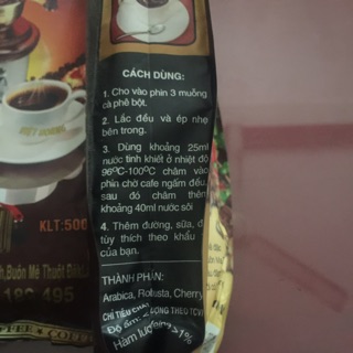 CÀ PHÊ CHỒN VIỆT HOÀNG gói 500g [ nước đậm]