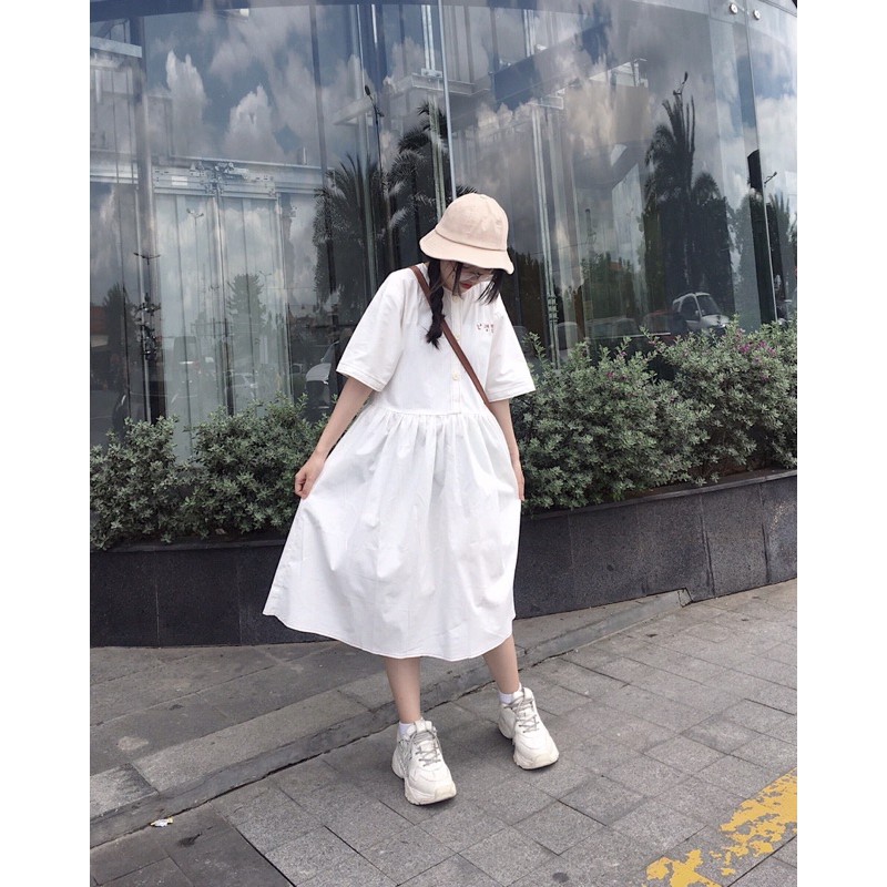 [Mã FAGREEN1505 giảm tới 30K đơn 99K] Đầm viền, viền thêu chữ Hàn | BigBuy360 - bigbuy360.vn