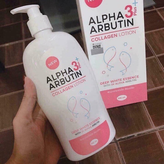 Sữa dưỡng thể trắng da Collagen Alpha Arbutin 500ml Thái Lan