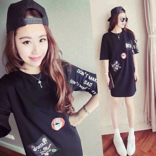 Đầm suông phom rộng tay lỡ
