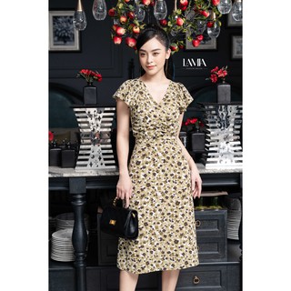 Đầm nữ dáng xuông cổ tim Chifon lụa Lamia Design LD094