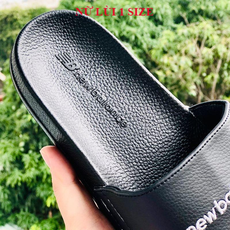 Dép unisex 𝐍𝐄𝐖 𝐁𝐀𝐋𝐄𝐍𝐂𝐄 ❤️FREESHIP + Hộp❤️dép NB newbalence quai ngang thể thao nam nữ thêu nỗi new balence,đen