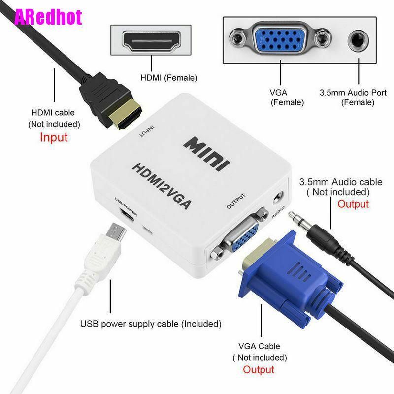 Bộ ChuyểN Vga Sang HDMI Full Hd 1080p Cho Desktop / laptop DVD