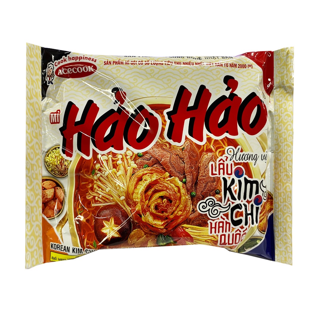 Thùng Mì 30 Gói Mì Hảo Hảo hương vị lẩu kim chi Hàn Quốc 75g