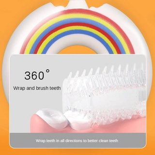 Bàn chải đánh răng ZHAN QI TOYS bằng silicon hình chữ U 360 độ an toàn dành cho bé