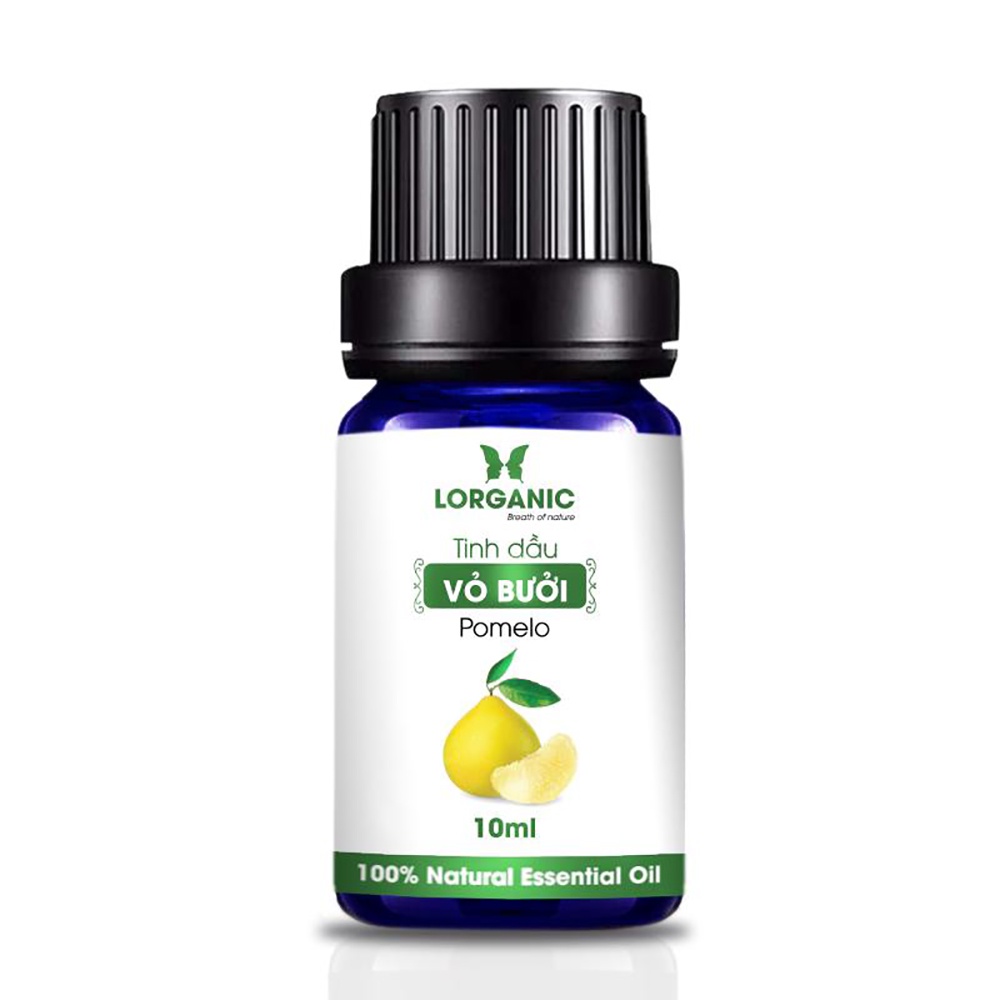 Tinh dầu vỏ bưởi nguyên chất Lorganic Pomelo 100% Natural Essential Oil 10ml