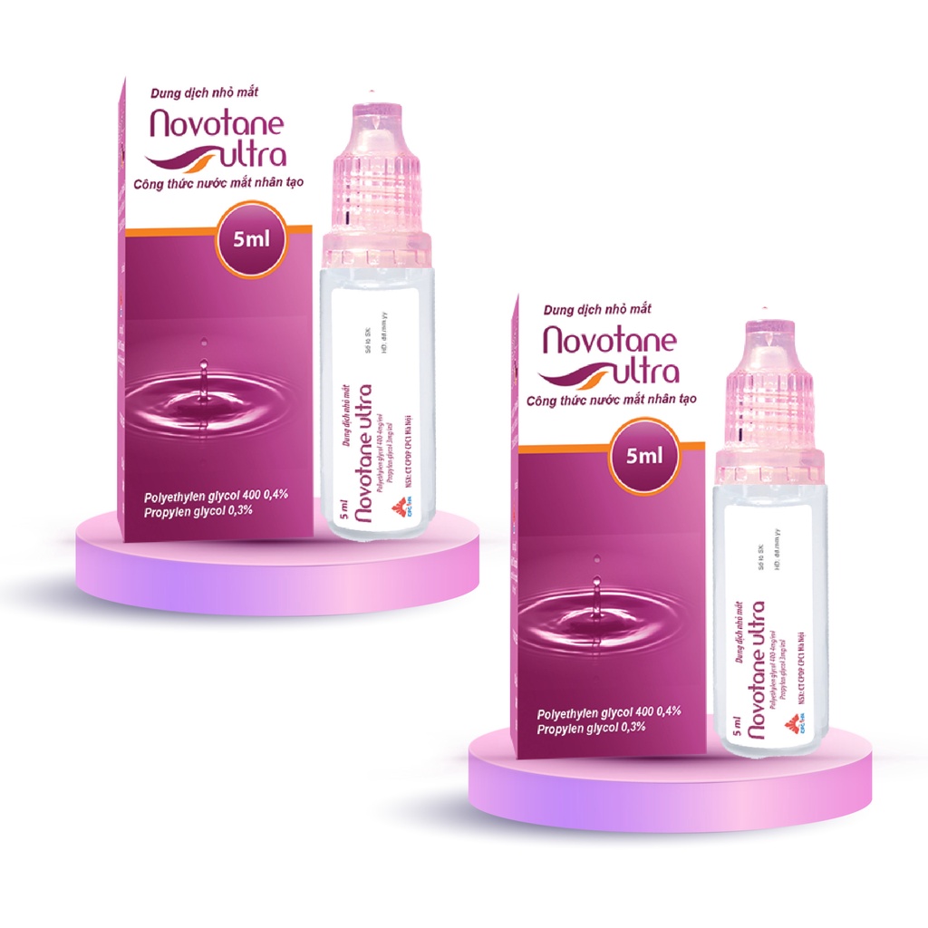 Nước mắt nhân tạo Novotane Ultra nhỏ mắt giúp bảo vệ mắt, dưỡng ẩm, giảm khô, giảm mỏi mắt