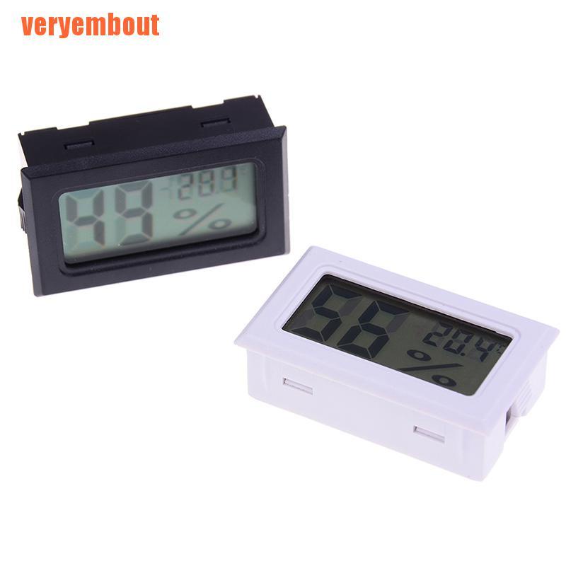 Small size digital lcd thermometer hygrometer humidity temp meter measuri