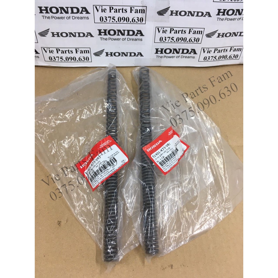Cặp lò xo phuộc, giảm xóc trước Future 125 2018-2022/ Fu Led, hàng chính hãng Honda mới 100%
