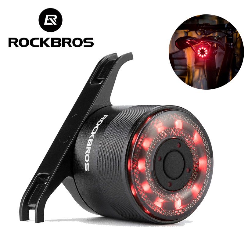 Đèn Hậu Xe Đạp ROCKBROS Sạc USB Cảnh Báo An Toàn Khi Đi Ban Đêm (30*34*34cm)