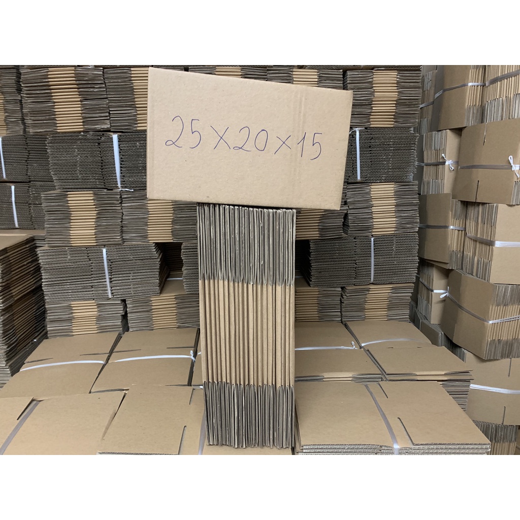 25x20x15 hộp carton, thùng giấy đóng hàng