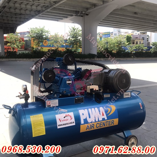 Máy nén khí Puma 4HP 200 lít W-0.36/8 cho Gara