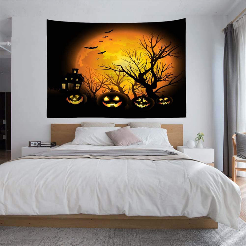 Vỏ Gối Treo Tường Trang Trí Họa Tiết Halloween