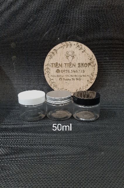 Hũ nhựa pet nắp nhôm, nắp nhựa size bé từ 30ml - 300ml