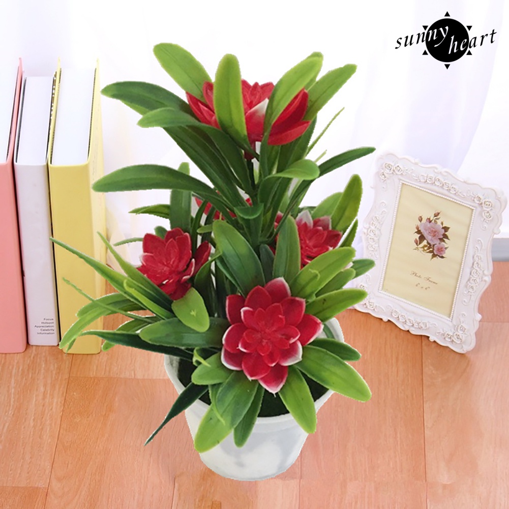 Chậu Hoa Sen Giả Trang Trí Nhà Cửa/Sân Vườn/Tiệc Cưới