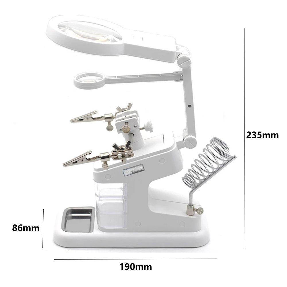 Kính Lúp Hàn Có Đèn LED Chất Lượng Cao Kèm Kẹp Cá Sấu Tiện Dụng