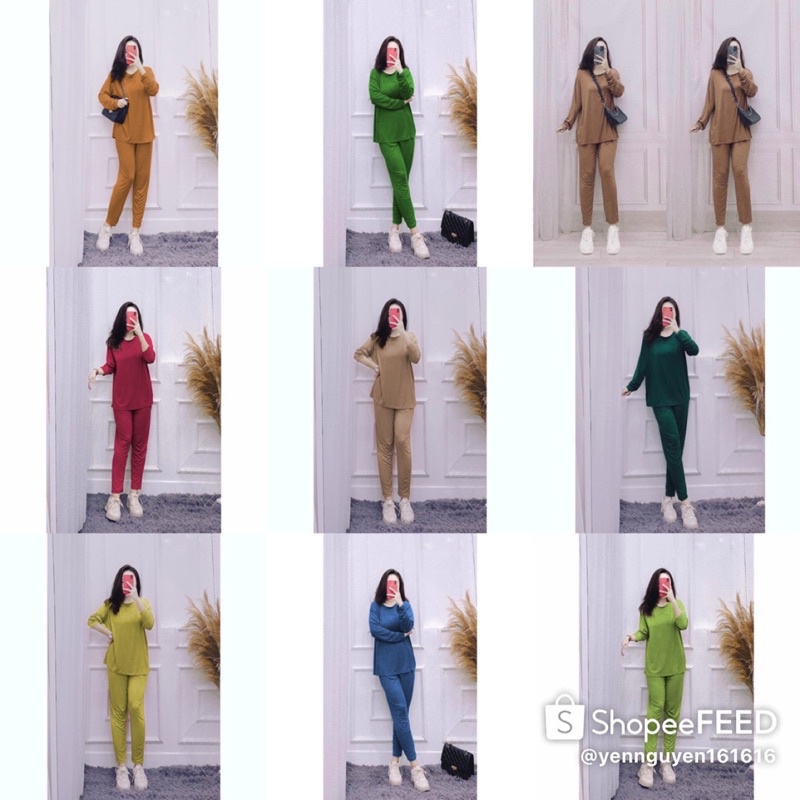 ĐỒ BỘ THUN LẠNH Ủ KEM SIÊU MÁT (size 40_68kg )