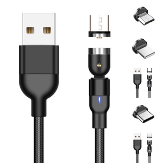 Dây Cáp Sạc Từ Tính Đầu Tròn Microusb Cho Điện Thoại Android