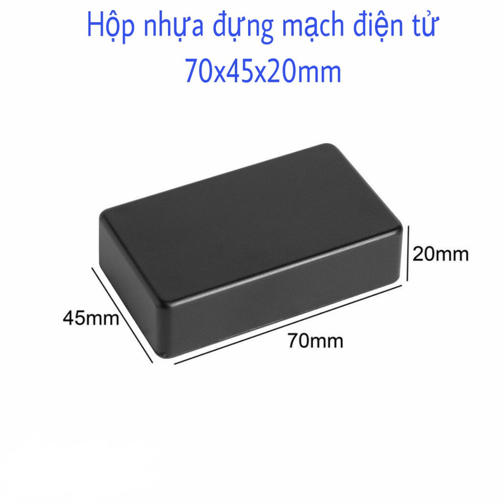 COMBO 100 Hộp nhựa 70x45x20mm đựng mạch điện tử tặng kèm ốc vít