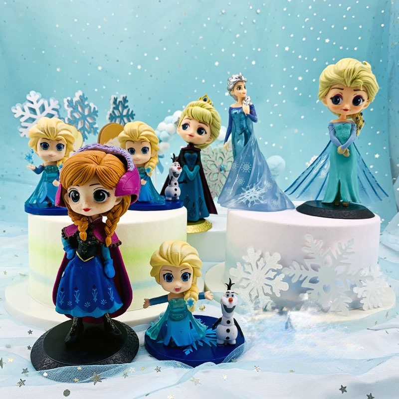 Búp Bê Công Chúa Elsa Anna Disney Đội Nón Bánh Sinh Nhật Đồ Chơi Cho Trẻ Em