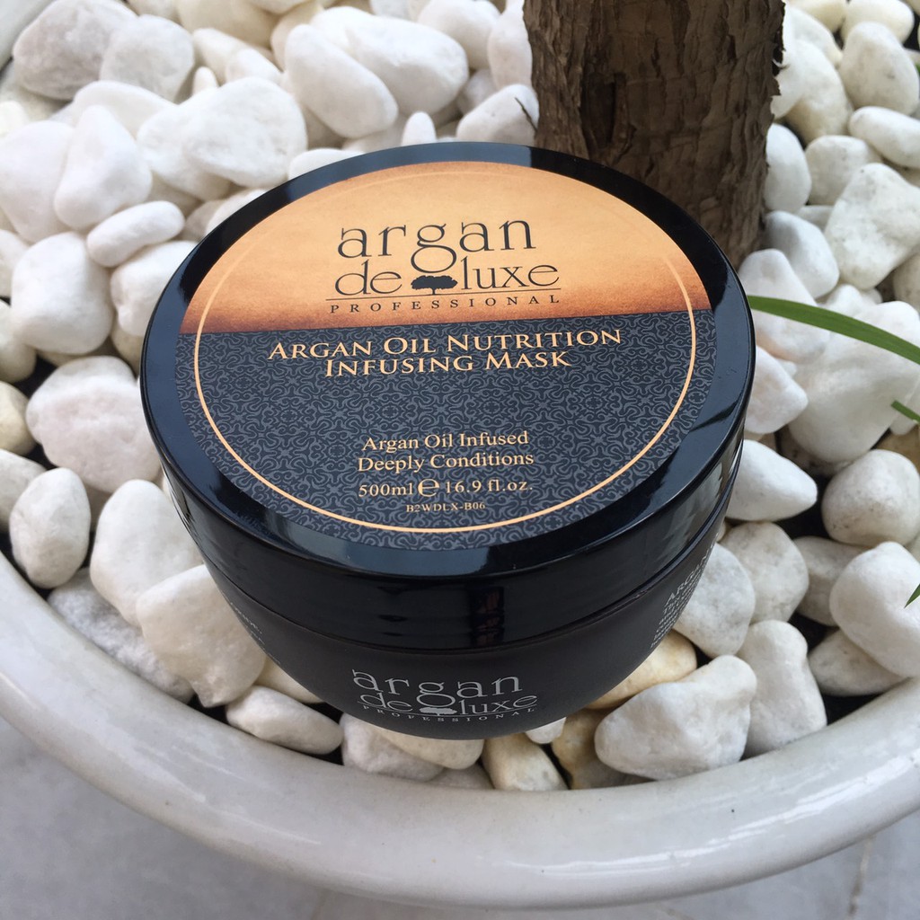 Mặt nạ ủ phục hồi làm mềm mượt tóc Argan Deluxe Oil Nutrition Infusing Mask 500ml