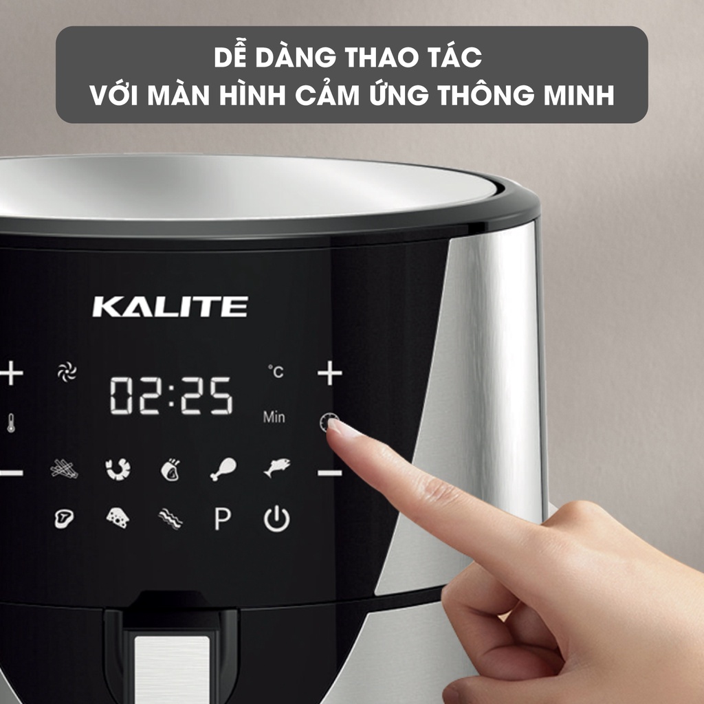 nồi chiên không dầu Kalite Q8( Hàng Chính Hãng)