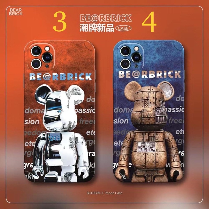 Ốp lưng hình Bearbrick-Gấu Supreme cao cấp chất lượng