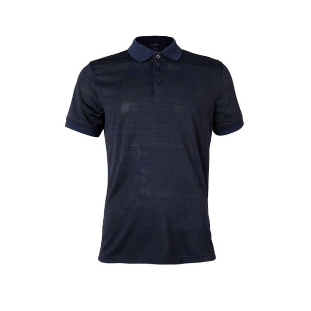 Áo thun nam có cổ bẻ polo OWEN APV220365 phông ngắn tay hàng hiệu cao cấp dáng body fit màu xanh navy vải polyester