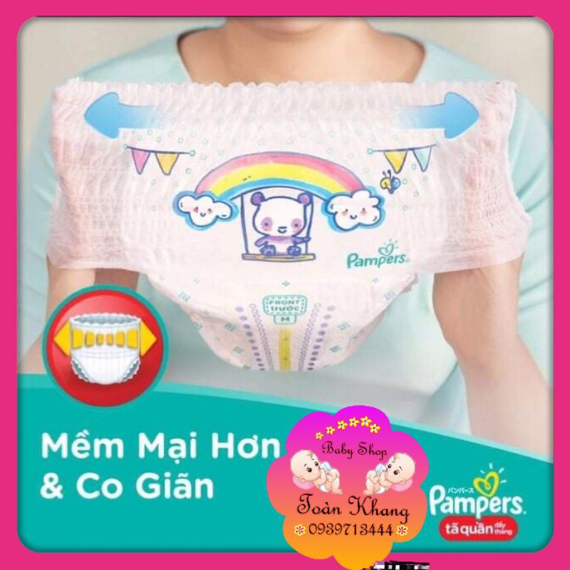 CÓ TEMTÃ QUẦN PAMPERS GIỮ DÁNG CHO BÉ SIZE XL62 MIẾNG