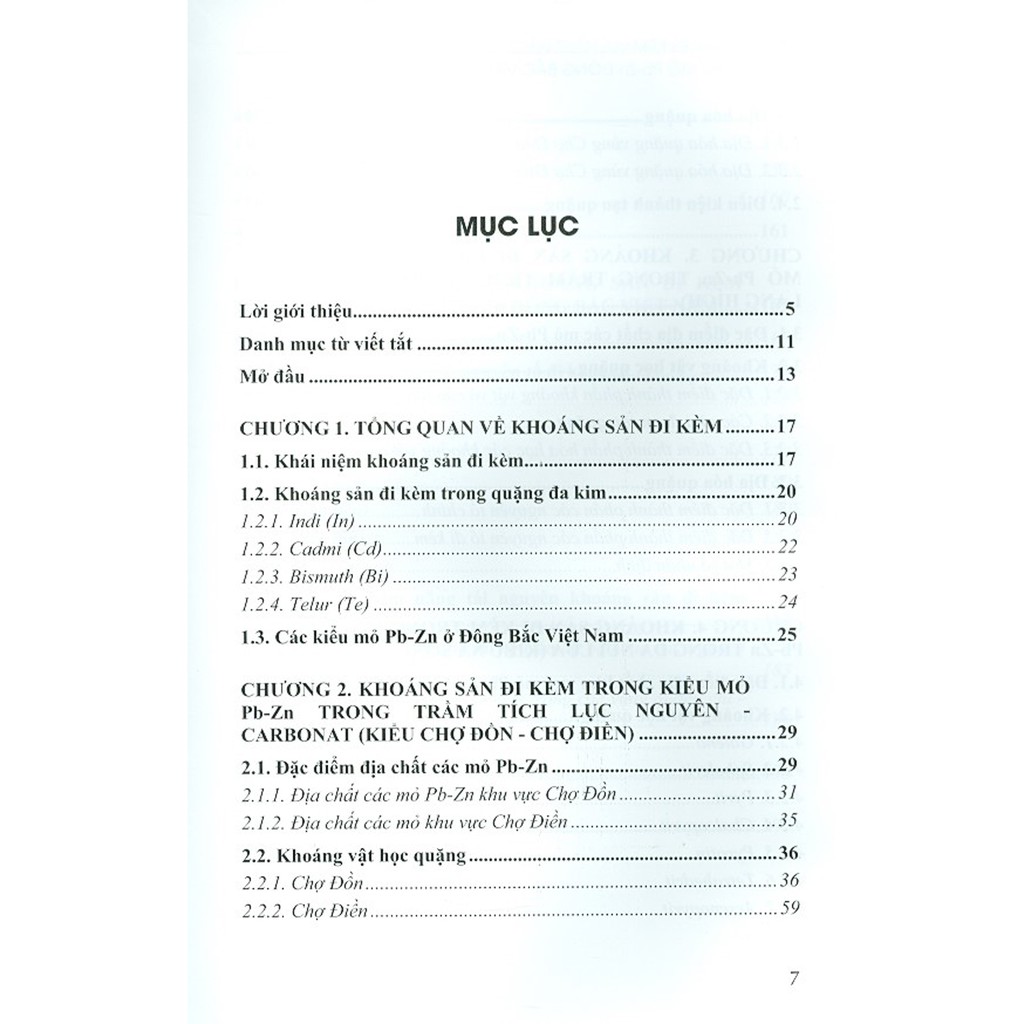 Sách - Khoáng Sản Đi Kèm Trong Các Mỏ Pb-Zn Đông Bắc Việt Nam