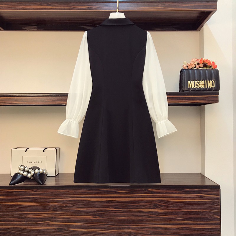 BIGSIZE nữ đầm kiểu cổ Vest bigsize  DABS015 Beostyle cho người béo mập 55-100kg - Mặc đi tiệc, công sở hoặc dạo phố | BigBuy360 - bigbuy360.vn