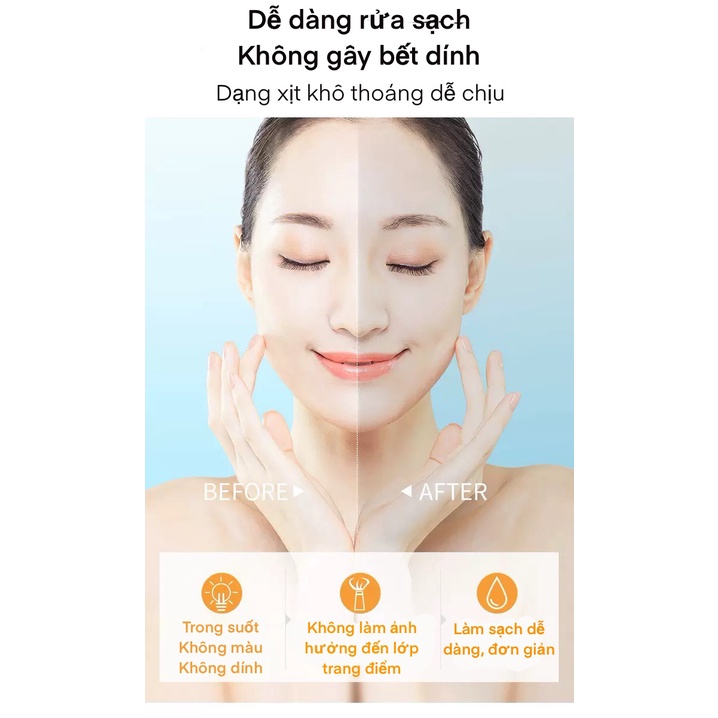 KEM CHỐNG NẮNG DẠNG XỊT BIOAQUA NHANH GỌN TIỆN LỢI CHỈ SỐ CHỐNG NẮNG CAO, PHÙ HỢP VỚI MỌI LOẠI DA Sambeauty
