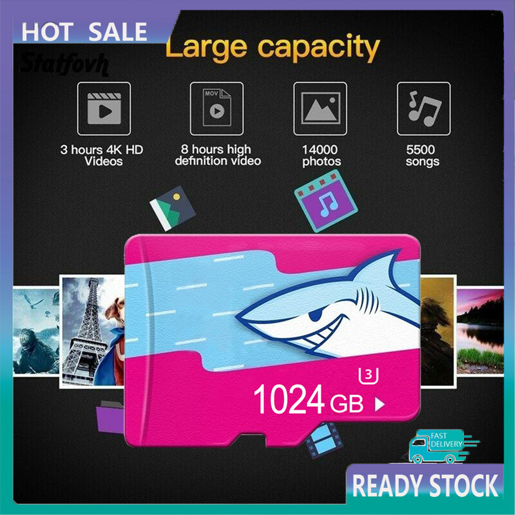 Thẻ Nhớ Tf Micro Cho Điện Thoại 128G / 256G / 512G / 1T