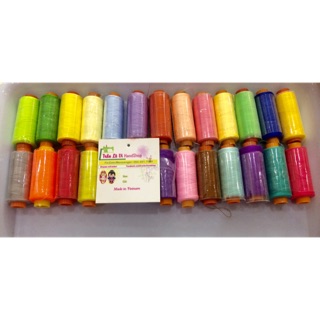 Chỉ cotton bóng chuyên may handmade