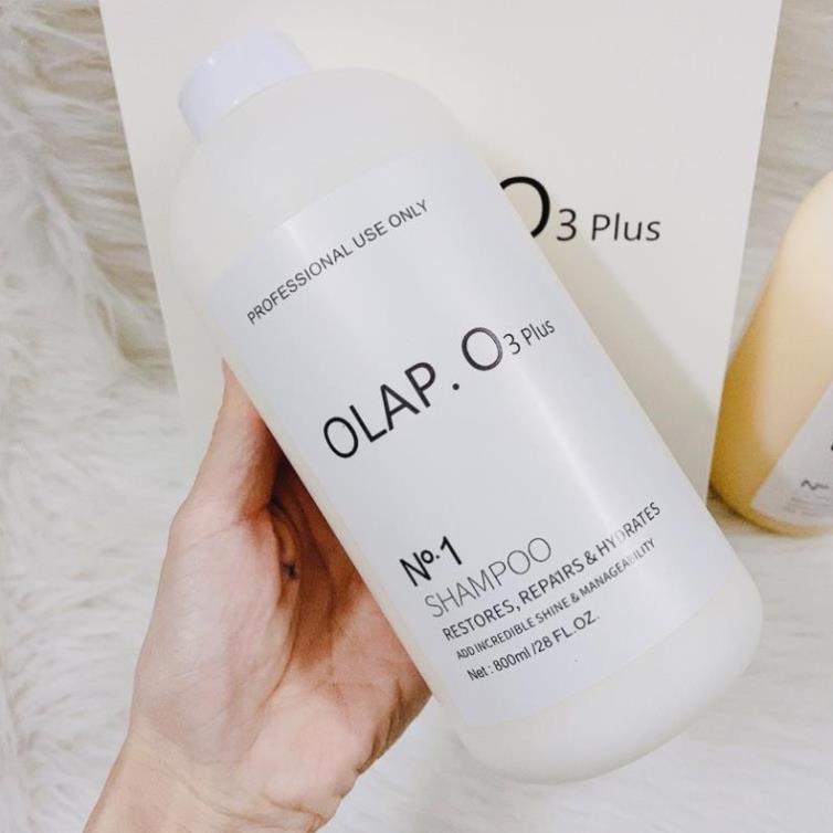 Freeship  Bộ cặp dầu gội xả OLAP O3 Plus Biotin &amp; Collagen phục hồi chuyên sâu 800mlx2 chính hãng