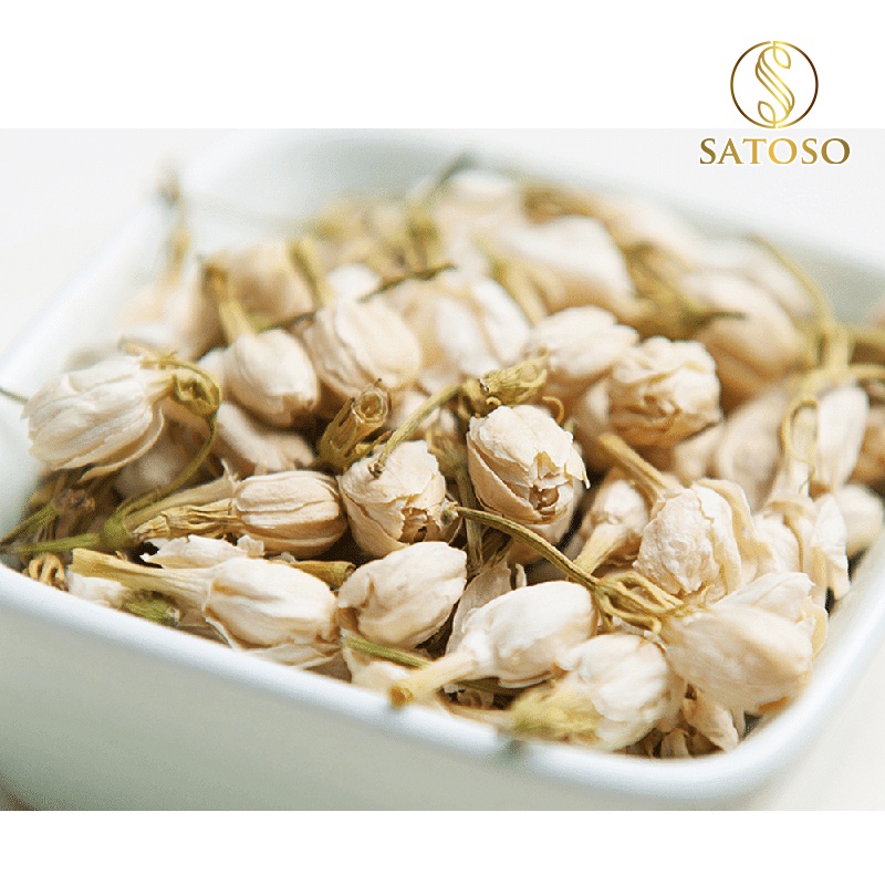 Hoa nhài sấy khô SATOSO 100g sạch thơm giúp khoẻ mạnh, đẹp da, mát gan tốt cho hô hấp SA14
