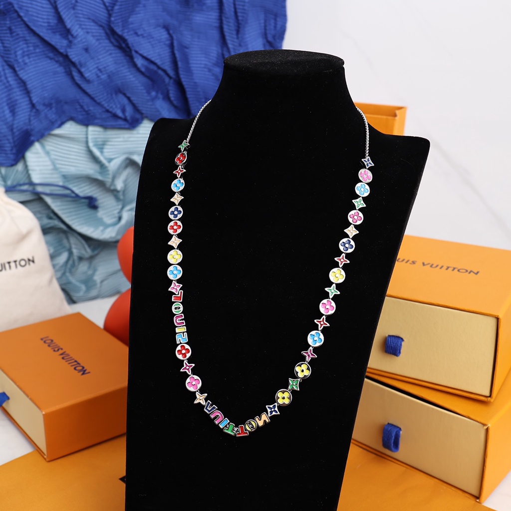 Louise V vòng cổ thời trang 925 bạc dây chuyền nữ