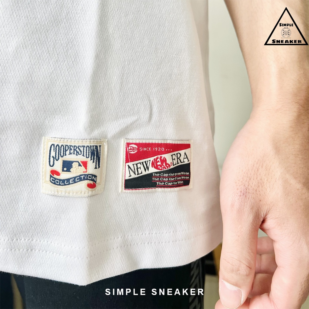 Áo Thun New Era Tay Ngắn 🔴CHÍNH HÃNG🔴 New Era Super Boul Navy 100% Cotton - Áo Thun Unisex Cổ Tròn - Simple Sneaker
