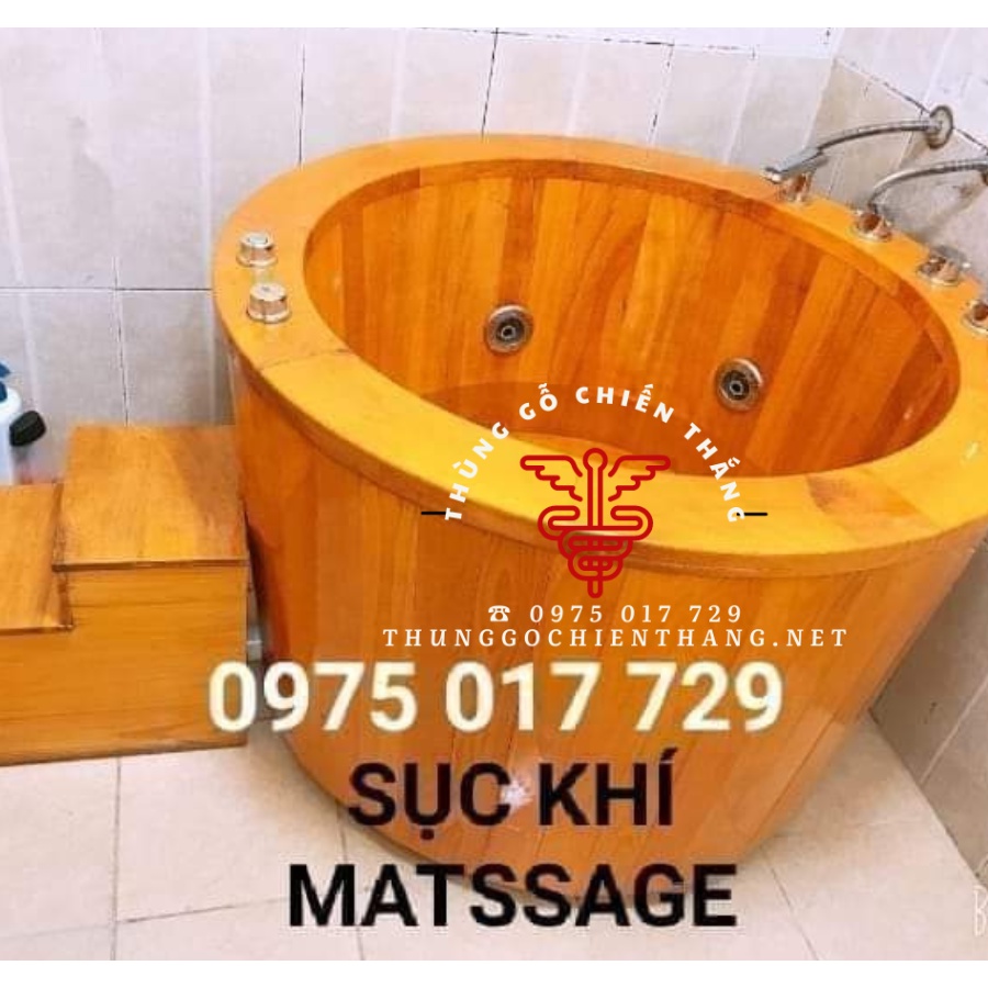 Bồn tắm sục khí Matssage ⚡ CAO CẤP ⚡ Bồn tắm sục gỗ pơ mu Lào Cai-bồn tắm gỗ spa,bồn tắm khách sạn,bồn tắm gia đình