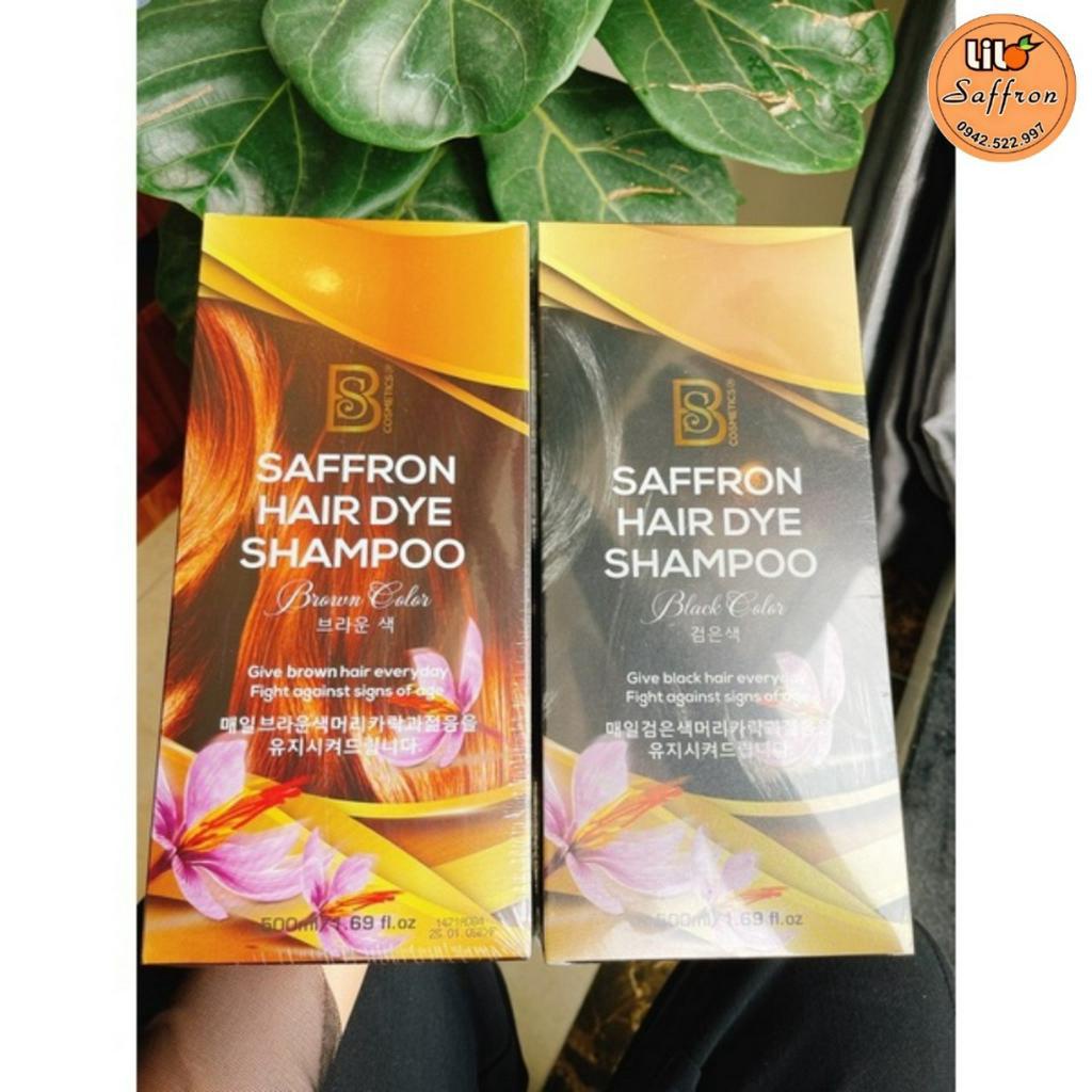 Dầu Gội Đen Tóc Chiết Suất Từ Nhụy Hoa Nghệ Tây Saffron Hàn Quốc