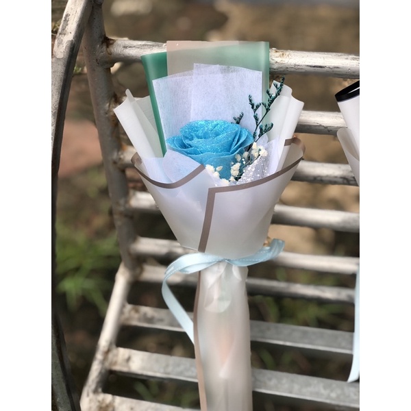 Bó hoa nhũ 1 bông đủ màu NT30921