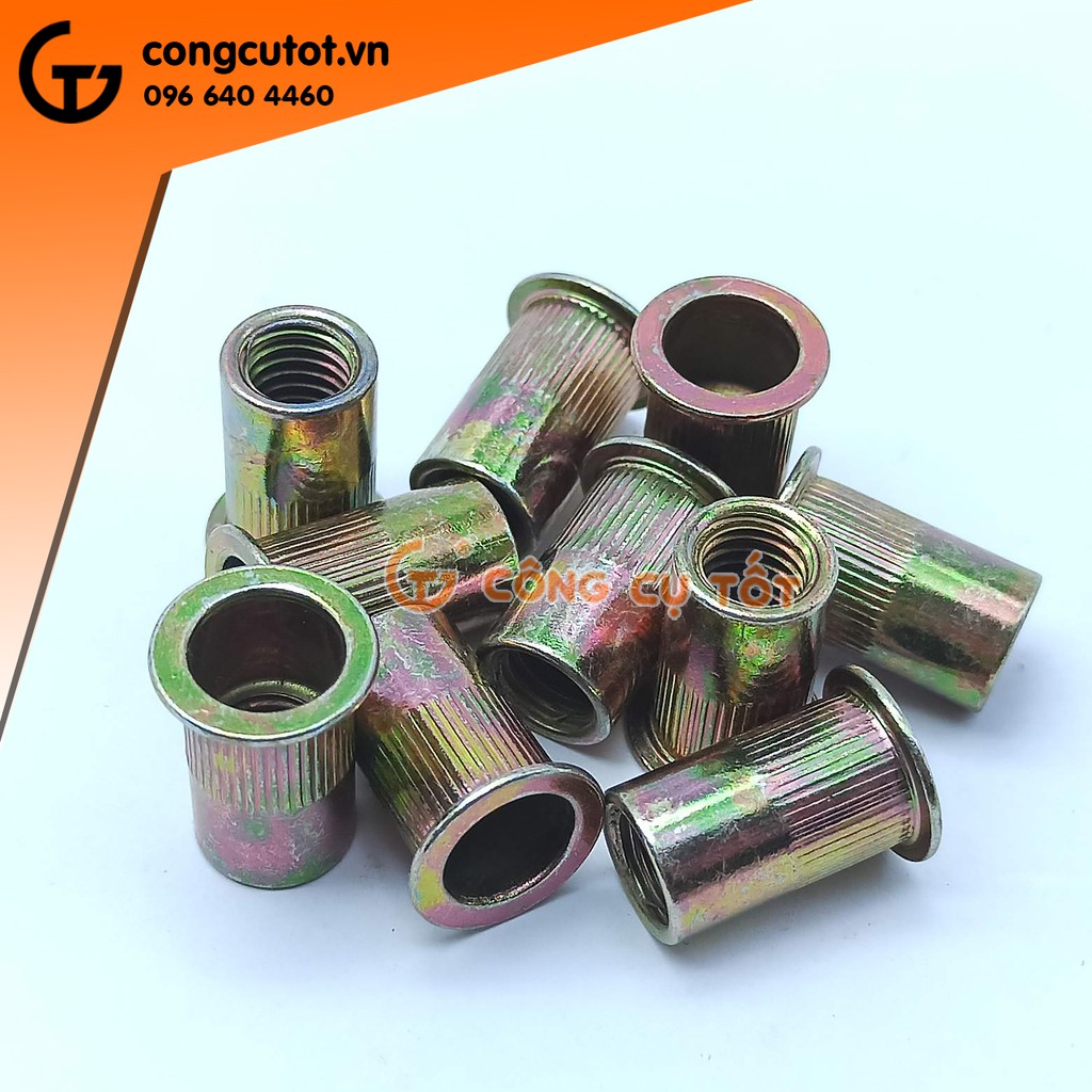 Tán rút mạ kẽm 7 màu M8