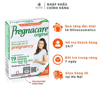 Thực phẩm bảo vệ sức khỏe Vitabiotics Pregnacare Original - Tăng cường sức khoẻ cho phụ nữ mang thai và cho con bú